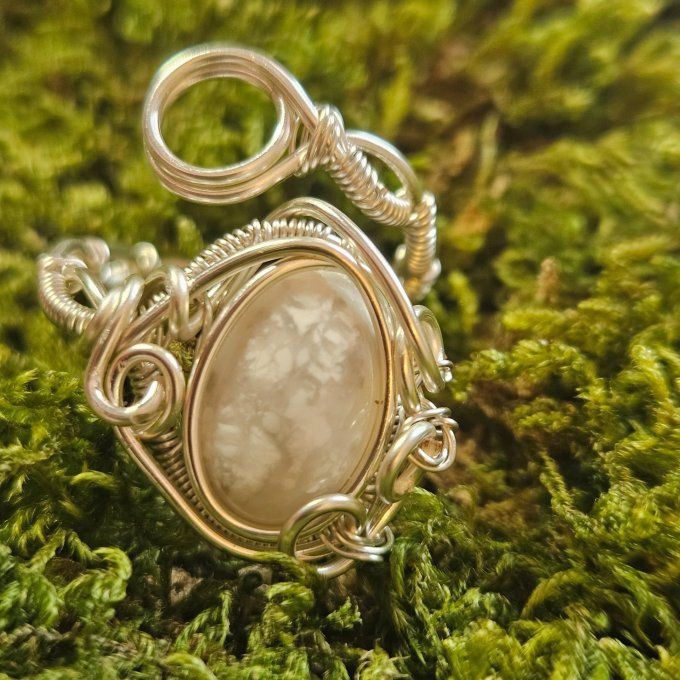 Bague howlite 