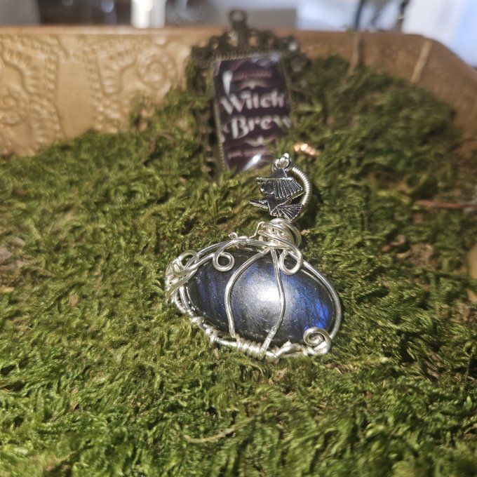 Citrouille Labradorite Bleu