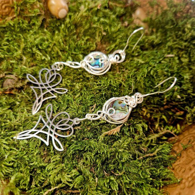 Boucle d'oreille Ormeau Abalone
