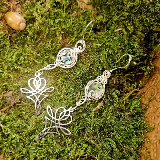 Boucle d'oreille Ormeau Abalone