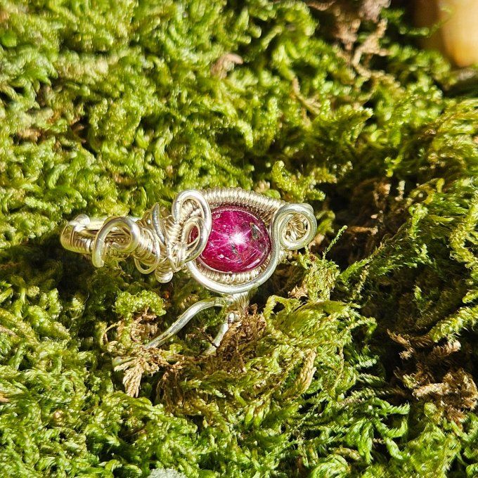 Bague rubis etoilé