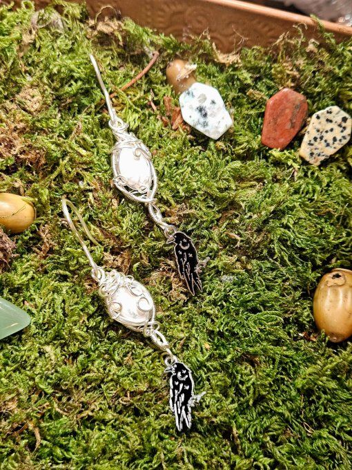 Boucles d'oreilles Howlite