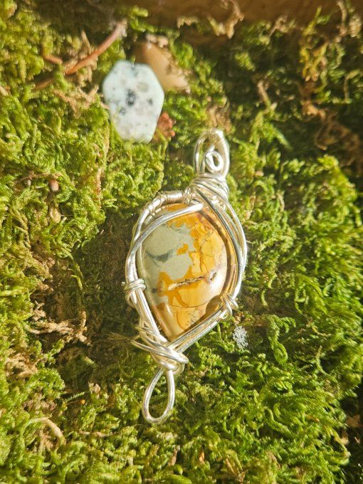 Amulette Jaspe Aqua Terra ✨ 