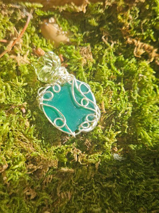 Onyx verte ✨ - pomme amulette