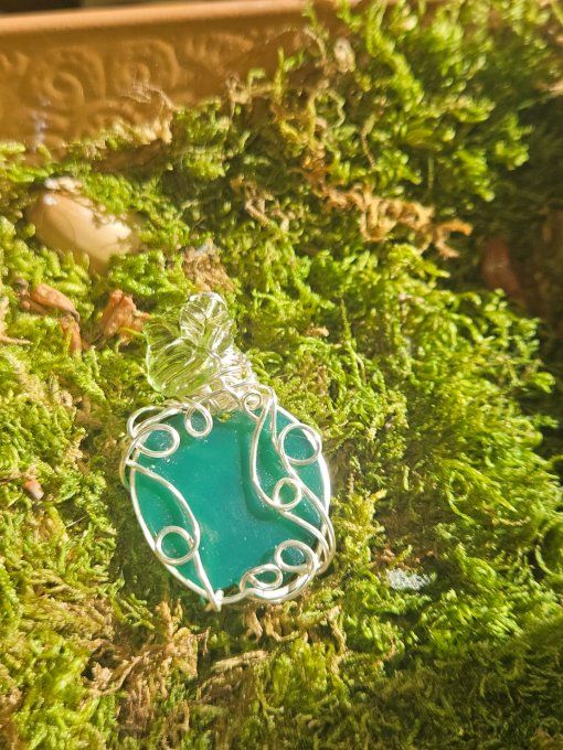 Onyx verte ✨ - pomme amulette