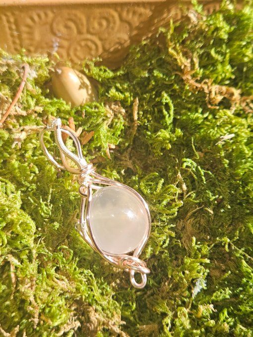 Amulette Quartz rose étoile rutile ✨Amour et douceur 