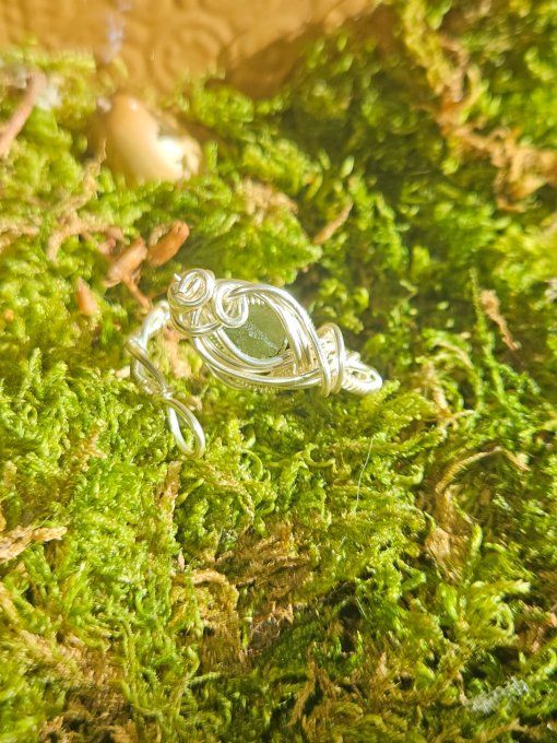  Bague ajustable Moldavite  - ✨Pierre des Étoiles