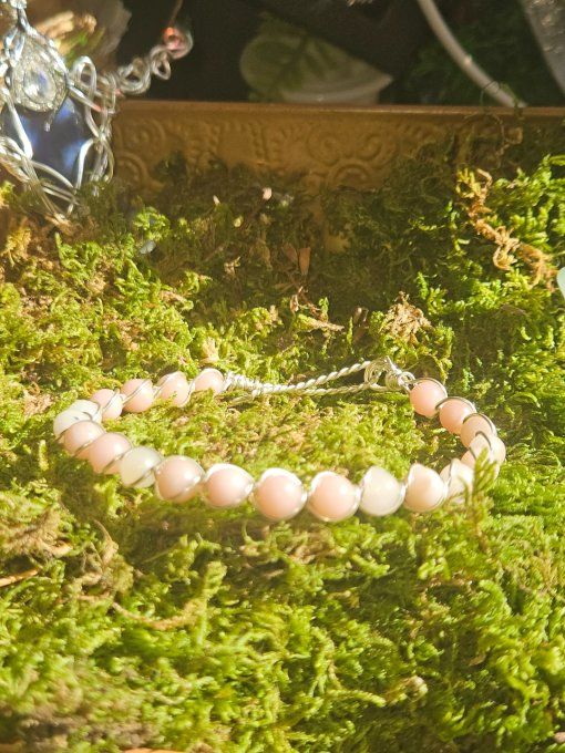 Bracelet Opale Rose – Harmonie Émotionnelle & Protection Du Cœur