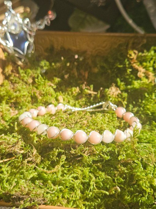 Bracelet Opale Rose – Harmonie Émotionnelle & Protection Du Cœur