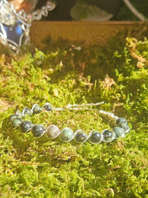 Bracelet Jaspe kambaba-protection sorcellerie et force de vie 