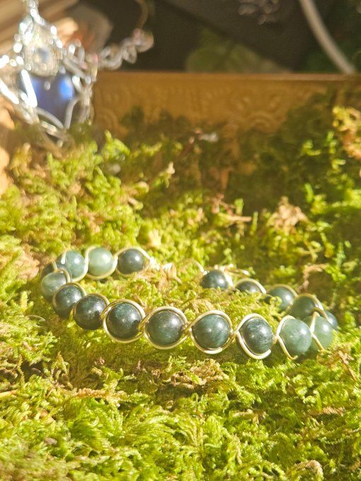  Diopside verte- Bracelet 