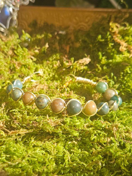 Chrysocolle - bracelet -pierre D'Harmonie et d'apaisement ✨
