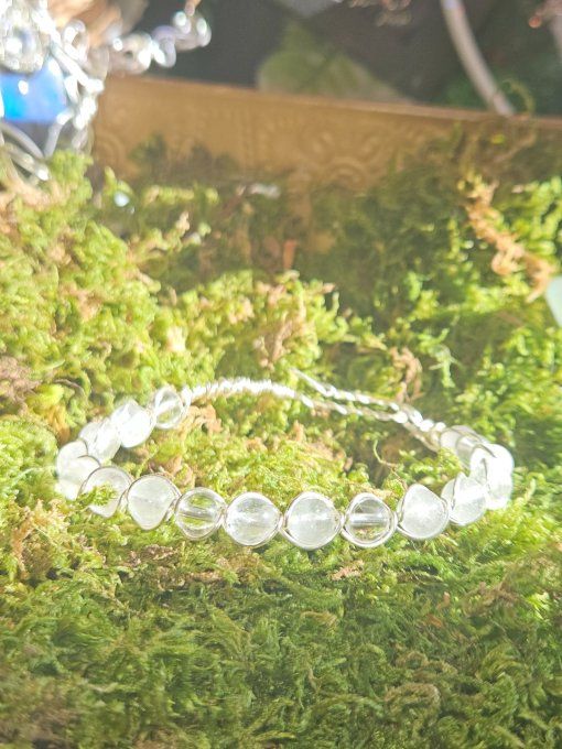 Cristal de roche-Bracelet 