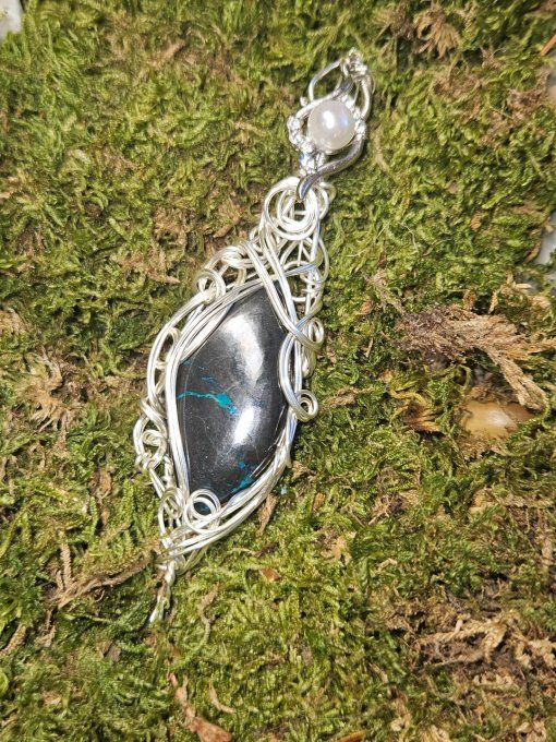 Pendentif Azurite – Clarté, Sérénité & Concentration