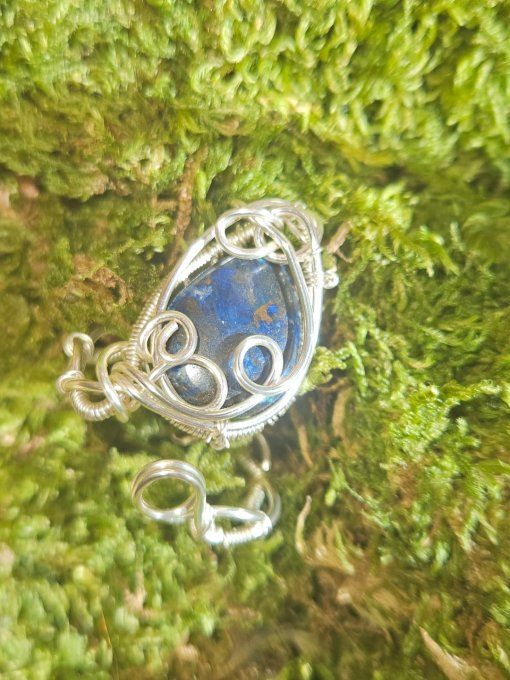 Bague Ajustable en Azurite – Clarté, Sérénité & Concentration