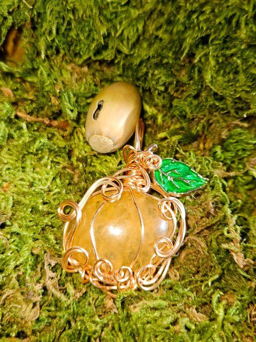 Citrouille , calcite jaune 