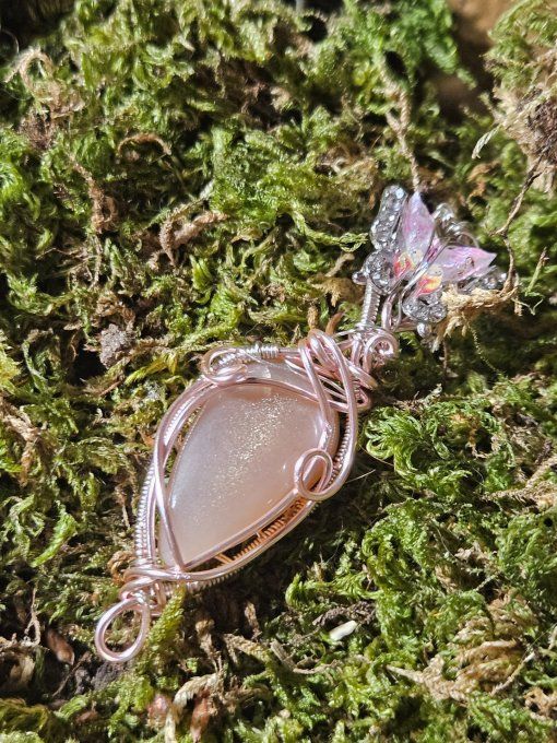 Pierre de lune pêche ✨ pendentif hecatolite 