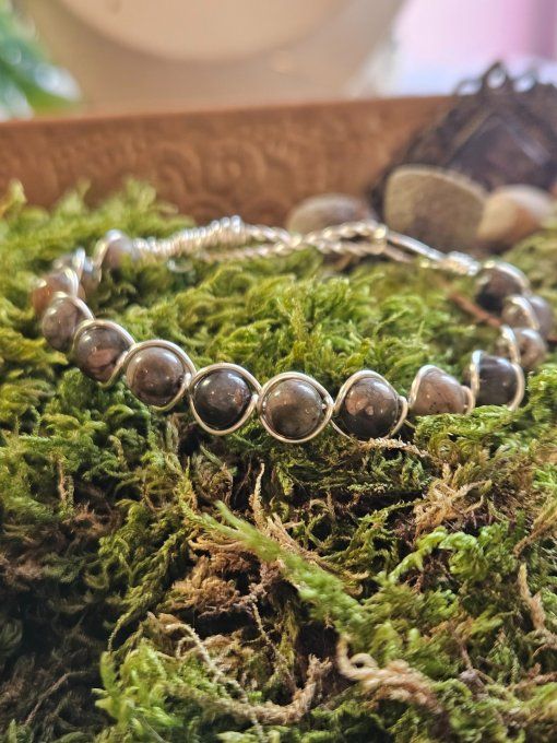 Bracelet Llanite-Que Sera- pierre du chemin de vie 