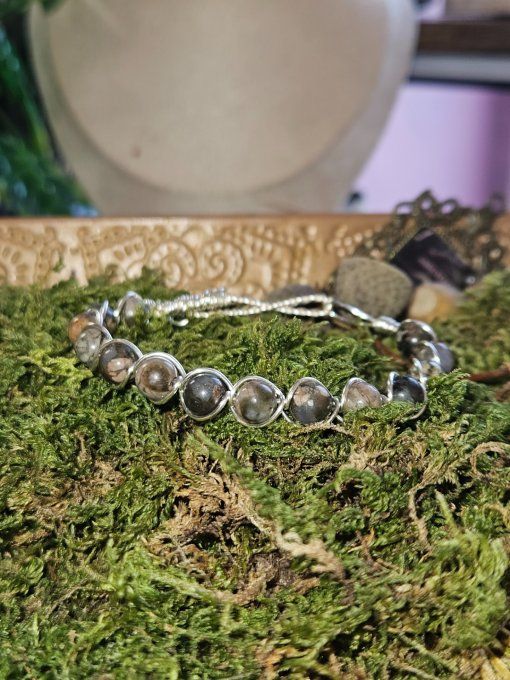 Bracelet Llanite-Que Sera- pierre du chemin de vie 