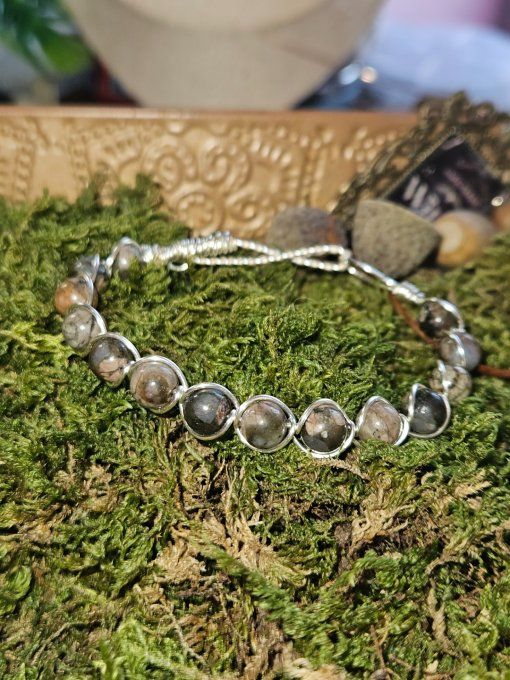 Bracelet Llanite-Que Sera- pierre du chemin de vie 