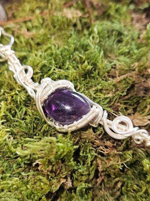 Collier Charms  Améthyste 