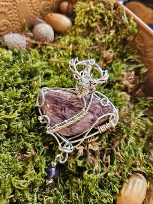 ✨ Charoïte amulette