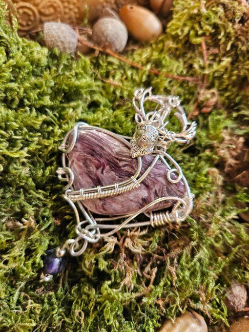 ✨ Charoïte amulette