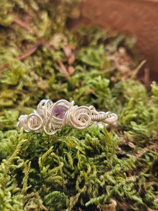 Bague Alexandrite Ajustable Courrone ✨Équilibre, Renouveau et Force Mentale