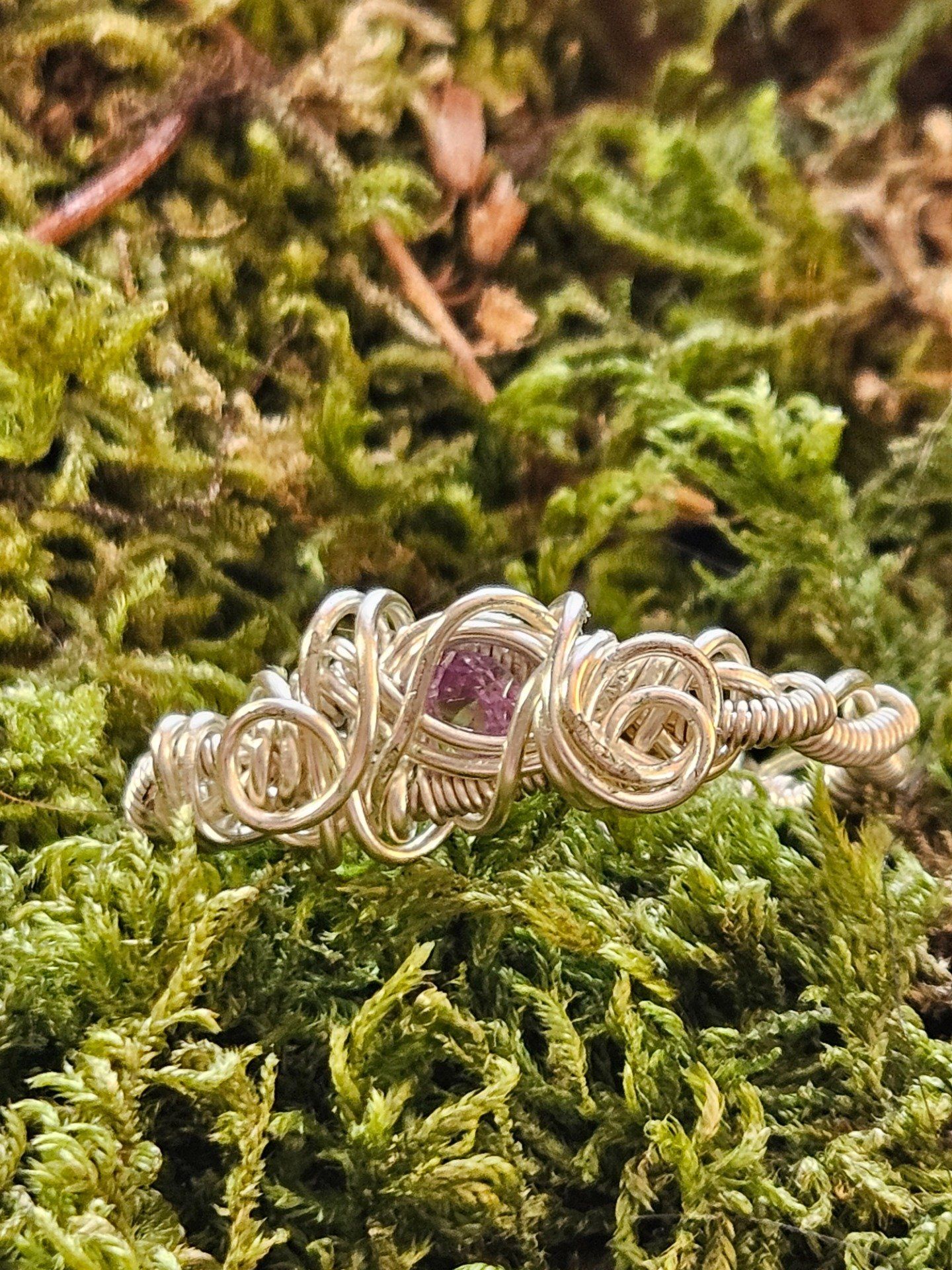 Bague Alexandrite Ajustable Courrone ✨Équilibre, Renouveau et Force Mentale