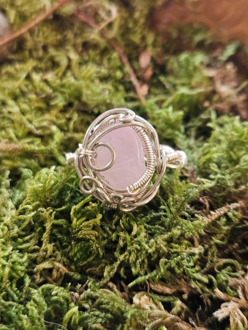 Bague Courrone kunzite 