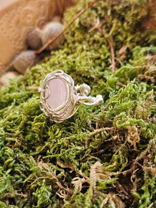 Bague Courrone kunzite 