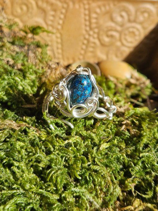 Bague Chrysocolle ajustable 