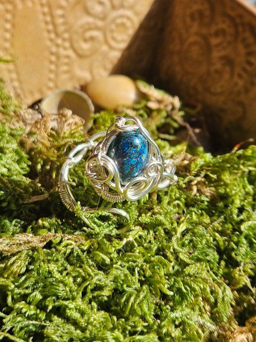 Bague Chrysocolle ajustable 
