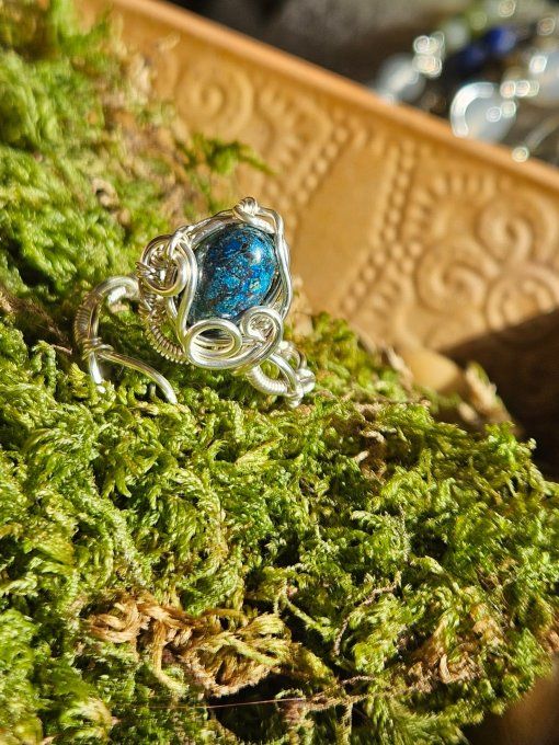 Bague Chrysocolle ajustable 
