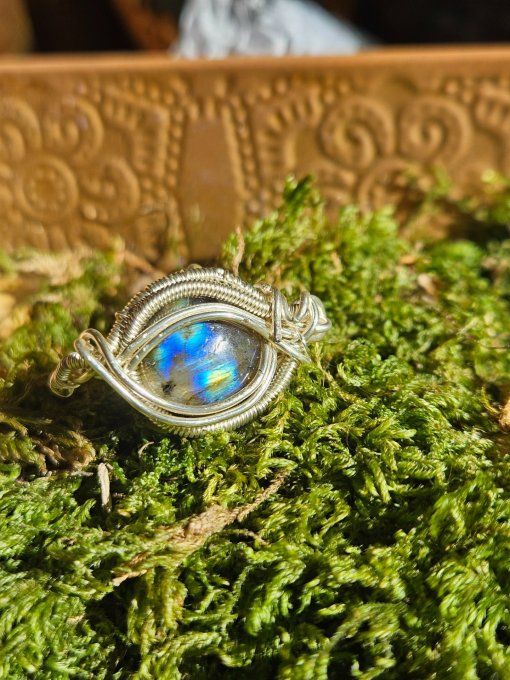 Bague Labradorite ajustable