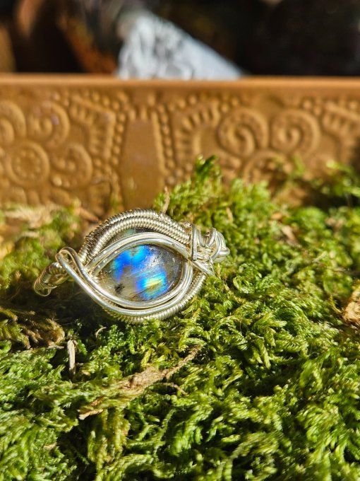 Bague Labradorite ajustable