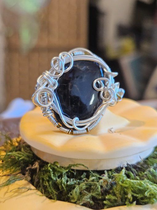 Bague Pietersite - ajustable Courrone .