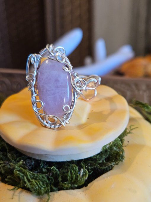 Bague Kunzite - ajustable 