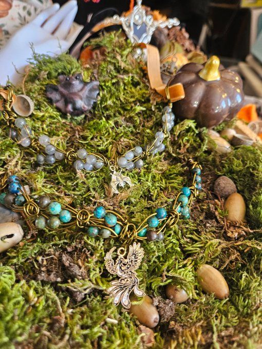 Pumpkin Neklace -Bijou de l'automne - modulable et sur mesure 