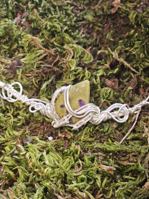 Charms Atlantisite✨ (stichtite sur serpentine)-Compassion et de Protection 