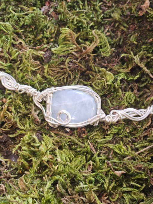 Calcite bleu ✨collier  charms