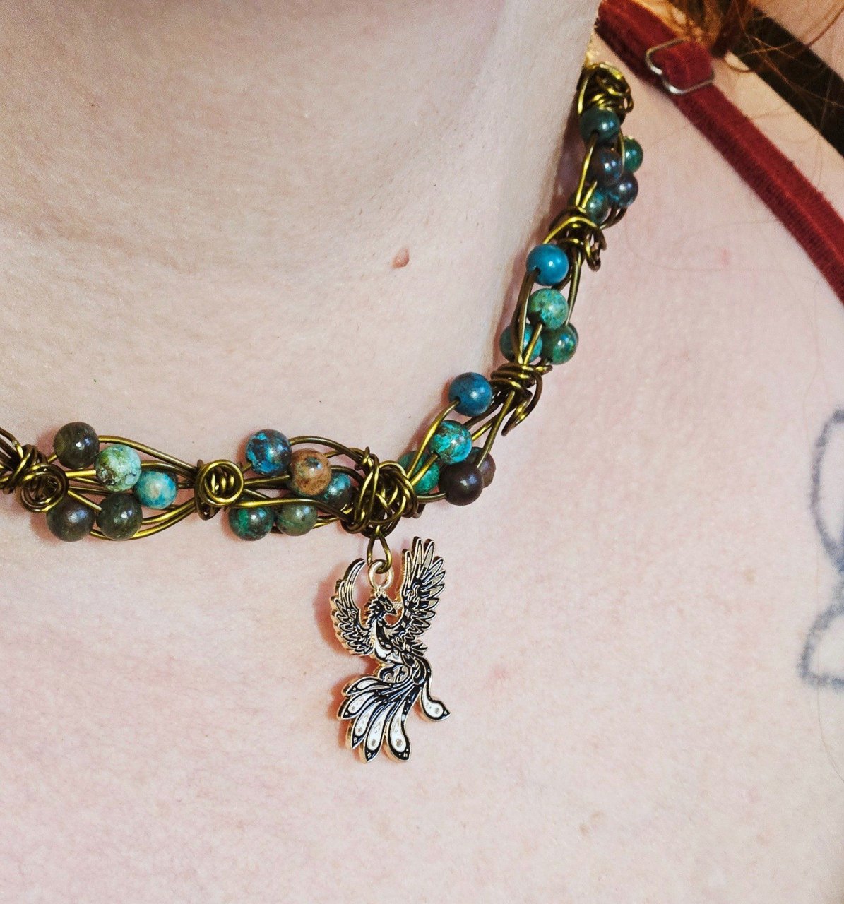 Réservation après acompte Pumpkin jewels apatite bleu