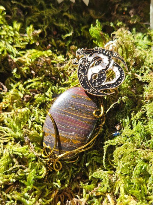 Amulette Oeil de fer ✨Pierre de force et de confiance ✨