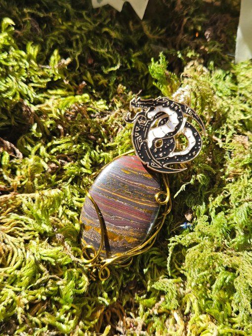 Amulette Oeil de fer ✨Pierre de force et de confiance ✨