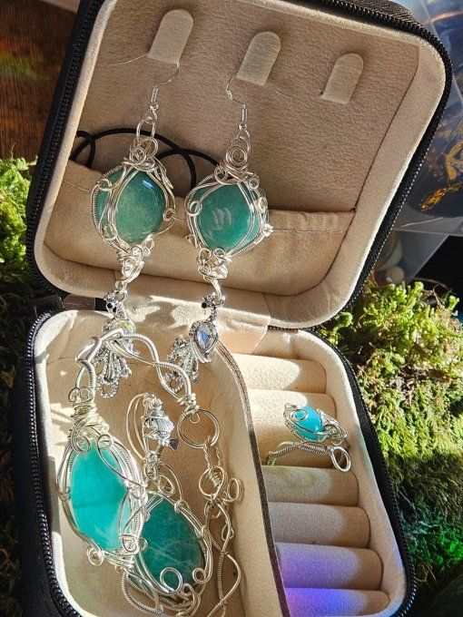 Coffret- Parure Amazonite 