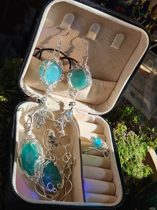 Coffret- Parure Amazonite 