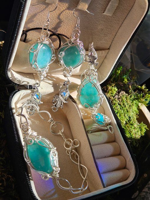 Coffret- Parure Amazonite 