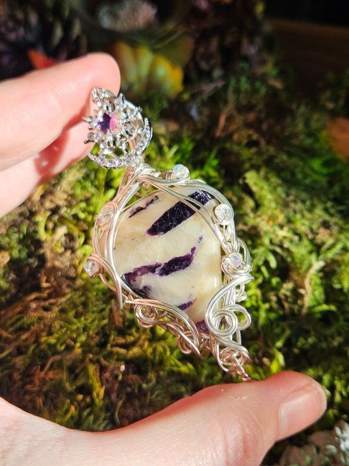Légende ✨Calcite Fluorite violette