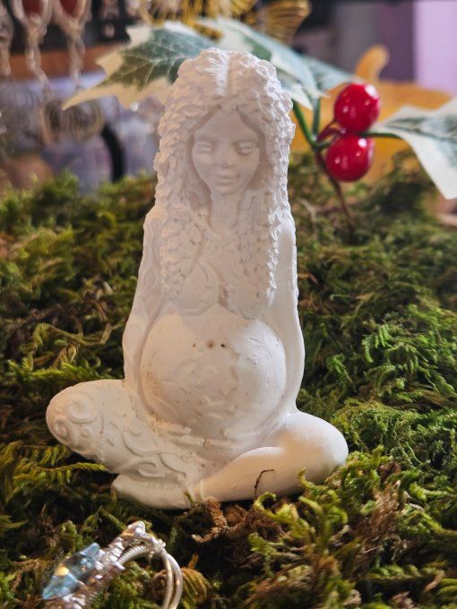 Statuette Gaïa – Terre Mère En Jesmonite 