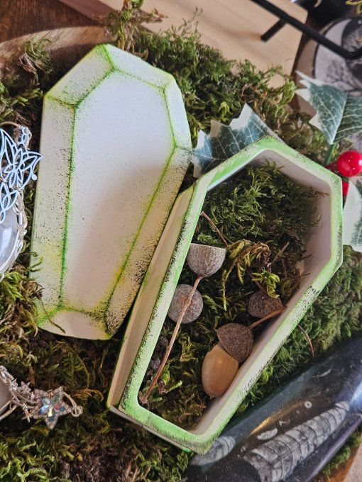 Cercueil En Jesmonite – Boîte À Bijoux Gothique     